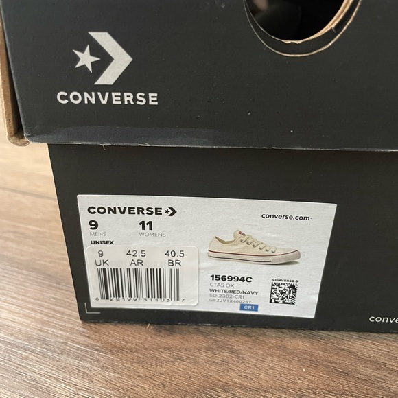 Chuck Taylor All Star Converse Unisex Low Top Size 9M/11W 8.5M/10.5W - Picture 5 of 8